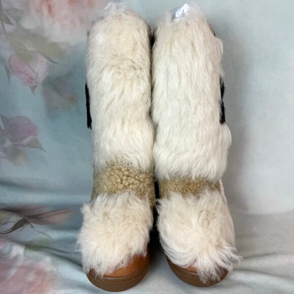 New Coach Morton Semi Matte Calf Leather & Shearling Hidden Wedge Bootie - Picture 2 of 10